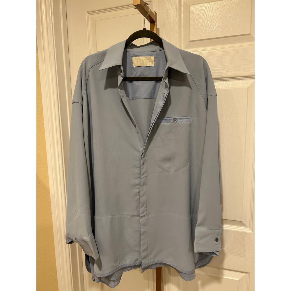 Boyar Light Blue Women's Button-Up Blouse